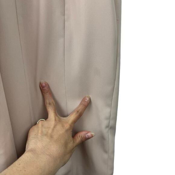 Jay Godfrey Downie Gown Midi Dress Nude Pink Off Shoulder Stretch Size 2 - Picture 14 of 16